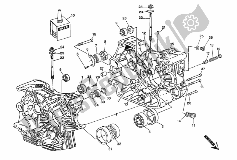 Toutes les pièces pour le Carter du Ducati Superbike 916 Senna 1996